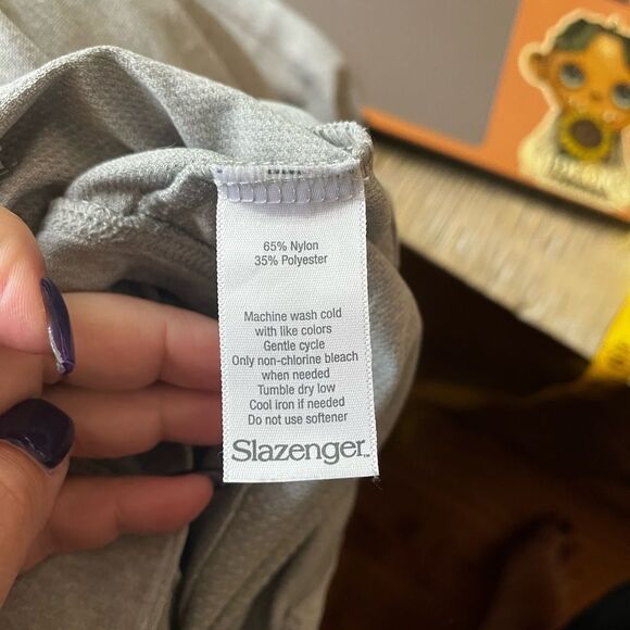 Slazenger Gray Moisture Wick Cooling Sleeveless Golf Shirt Polo sz S - Picture 6 of 7